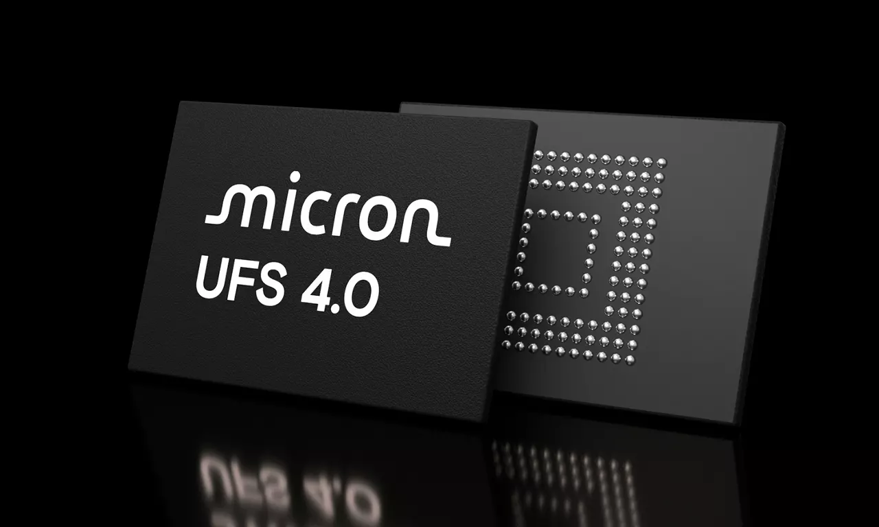 美光 UFS 4.0 模組前後 